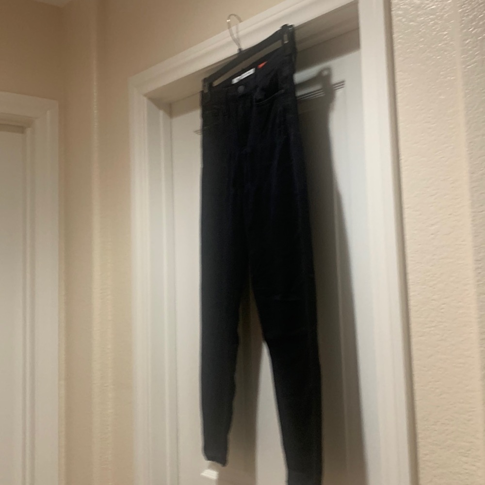 Size 5 waist 27-Rayon, polyester and spandex